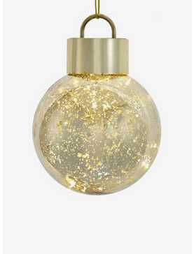 Battery-Operated Plastic Led Golden Ball Ornament, , hi-res