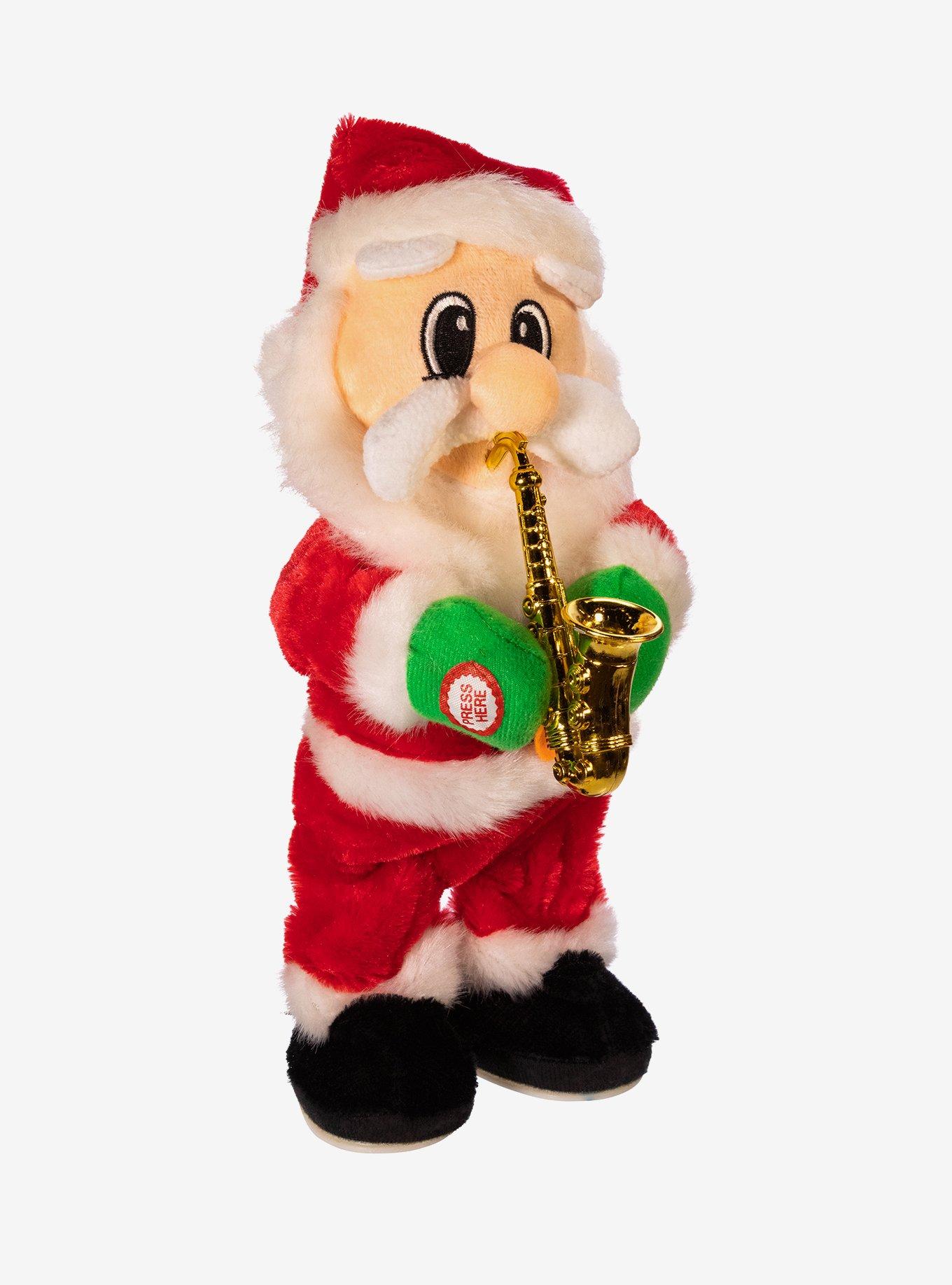 Dancing Jazz Santa Figurine