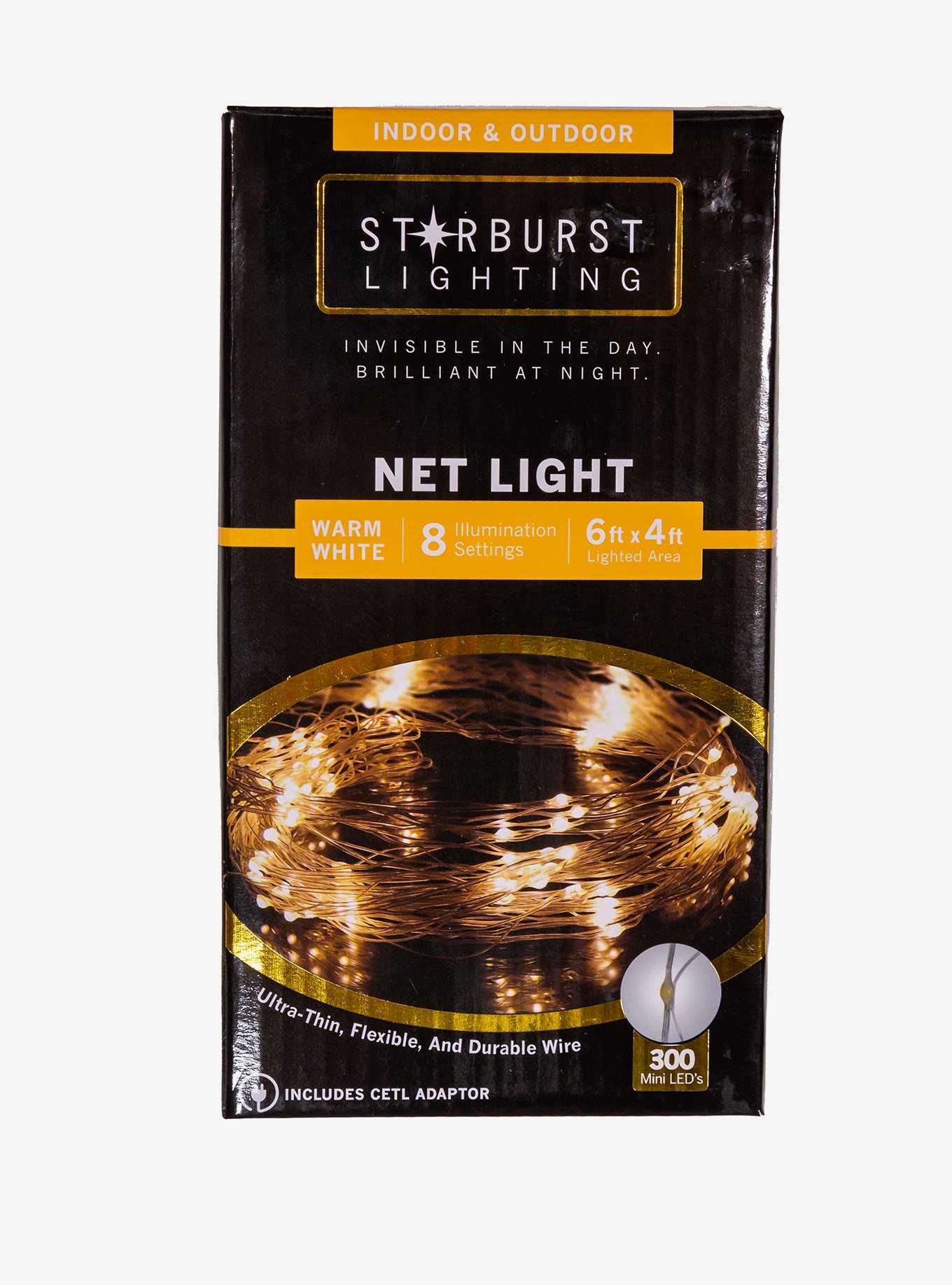 Starburst Warm White Led Net Light, , hi-res
