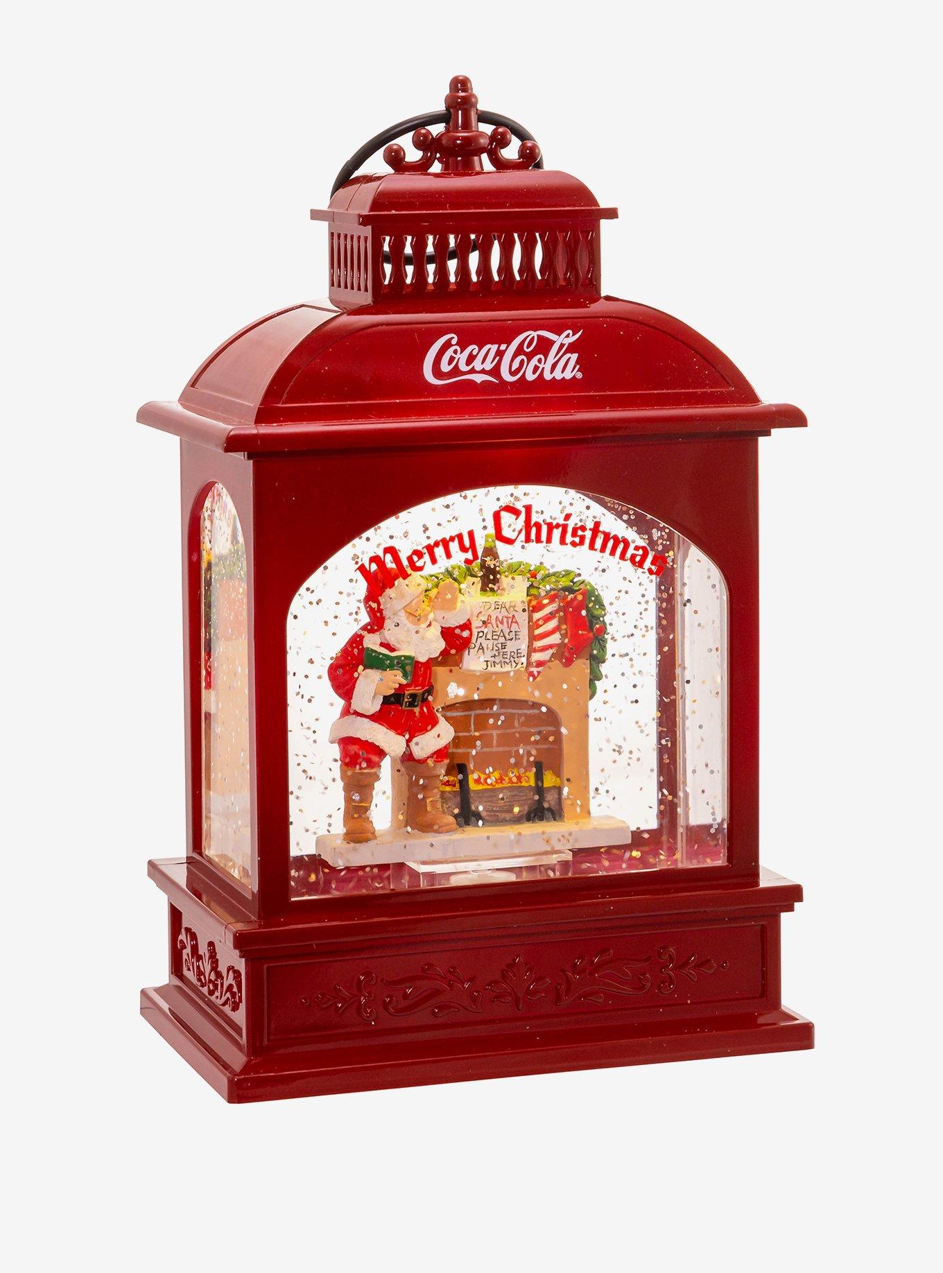 Coke Coca-Cola Battery-Operated Led Santa Lantern, , hi-res