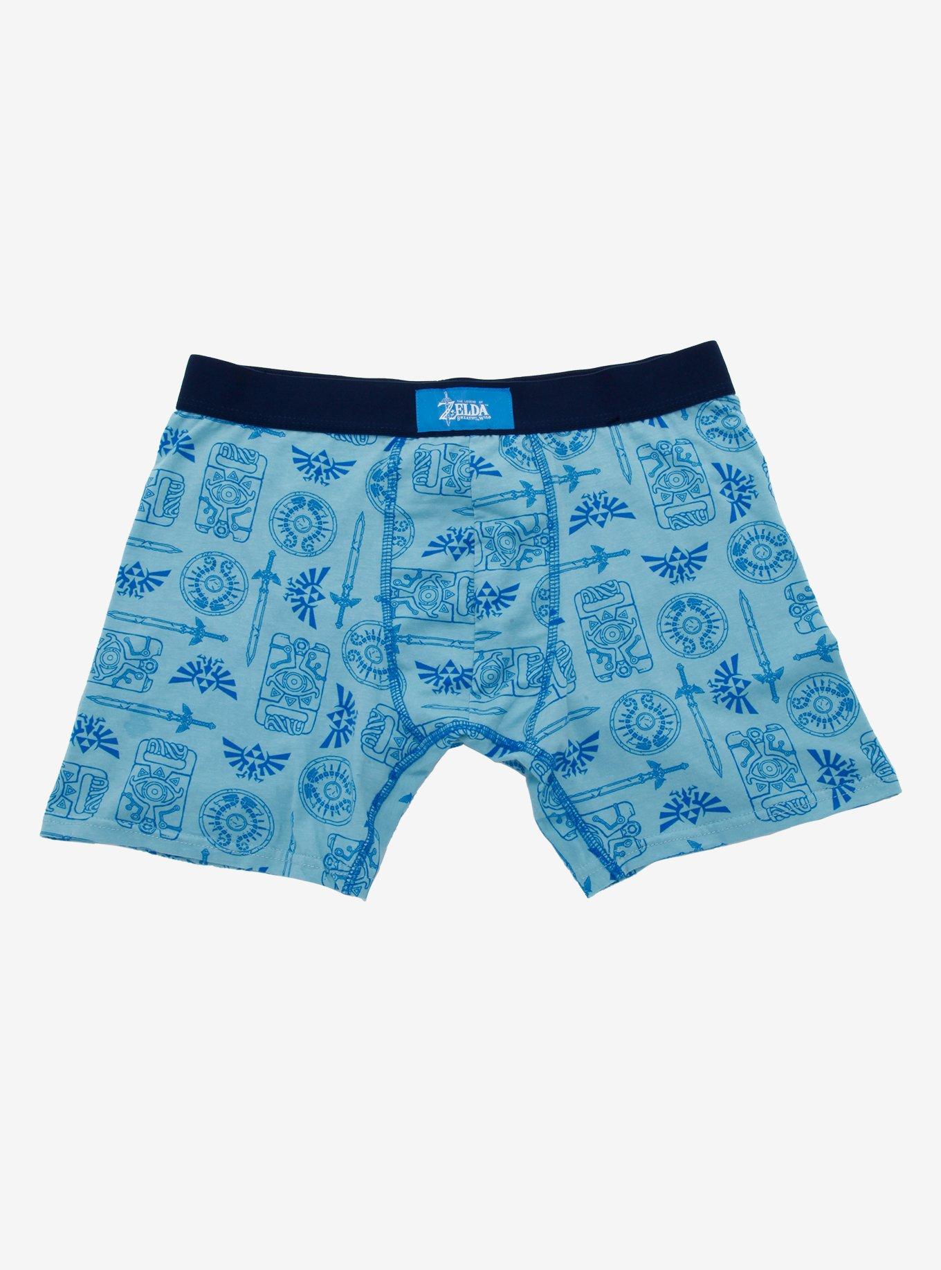 The Legend Of Zelda: Breath Of The Wild Icons Boxer Briefs, BLACK, hi-res