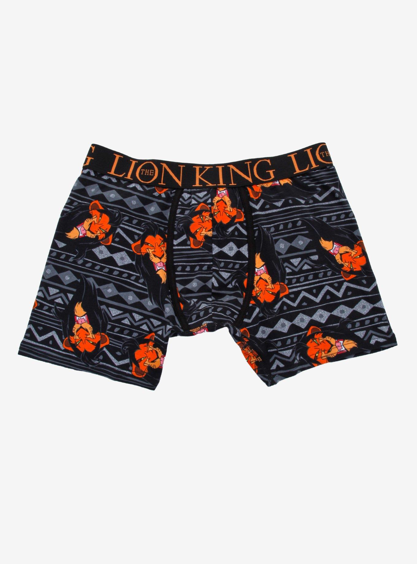 Disney The Lion King Scar Boxer Briefs, BLACK, hi-res