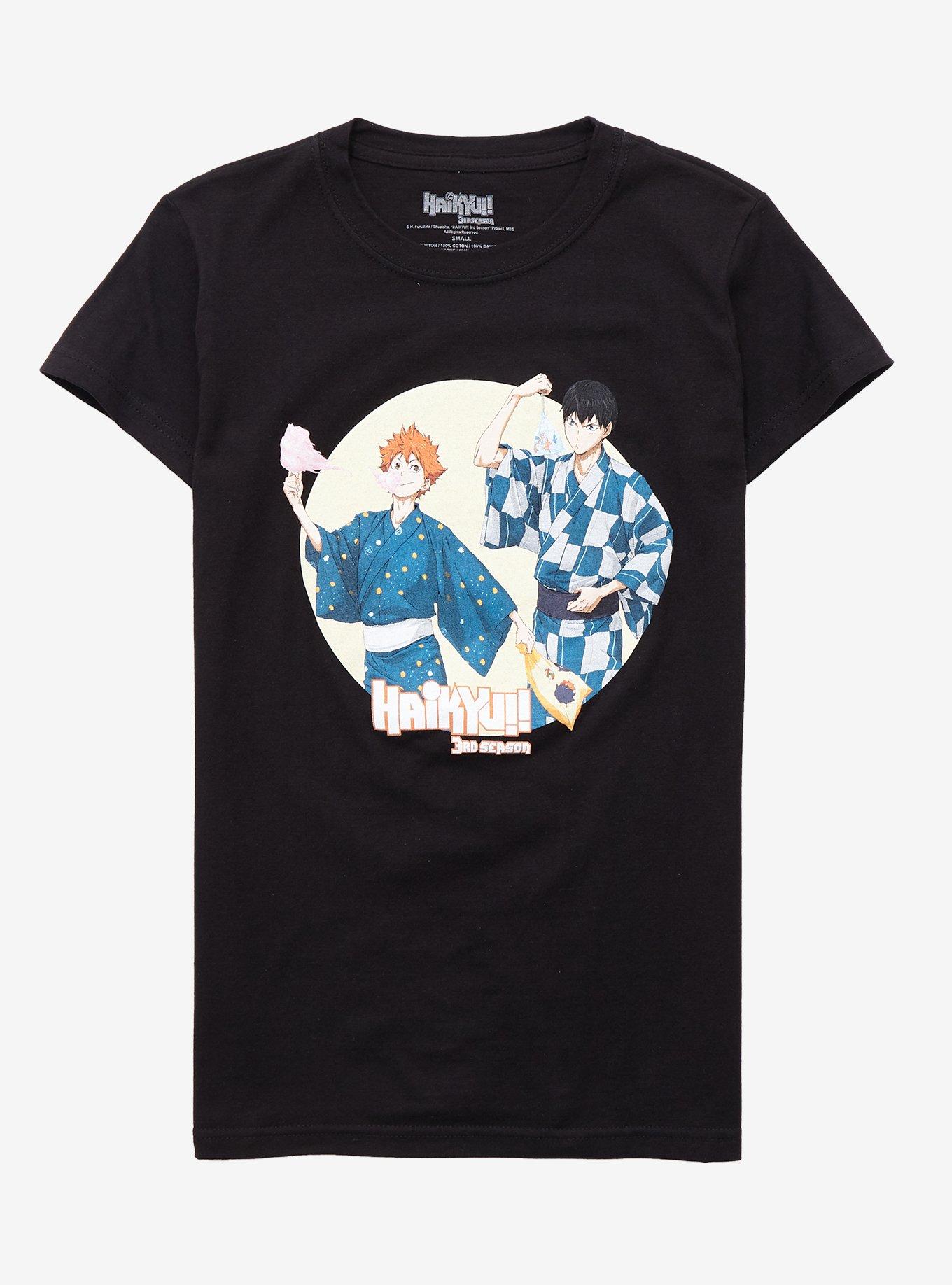 Haikyu!! 3rd Season Hinata & Kageyama Festival Girls T-Shirt, MULTI, hi-res