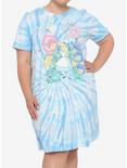 Disney Alice In Wonderland Group Tie-Dye T-Shirt Dress Plus Size, MULTI, hi-res