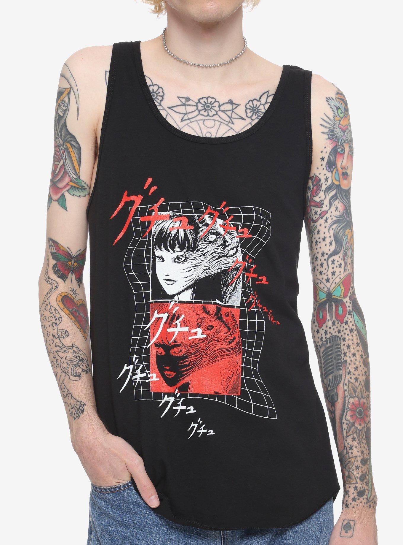 Junji Ito Tomie Glitch Tank Top, MULTI, hi-res