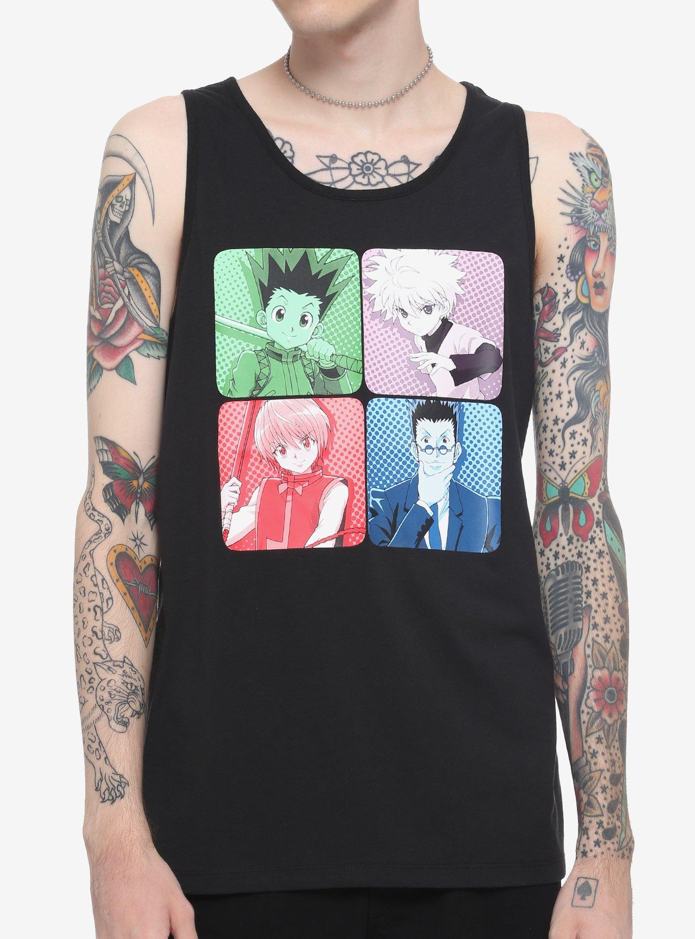 Hunter X Hunter Character Box Tank Top, MULTI, hi-res