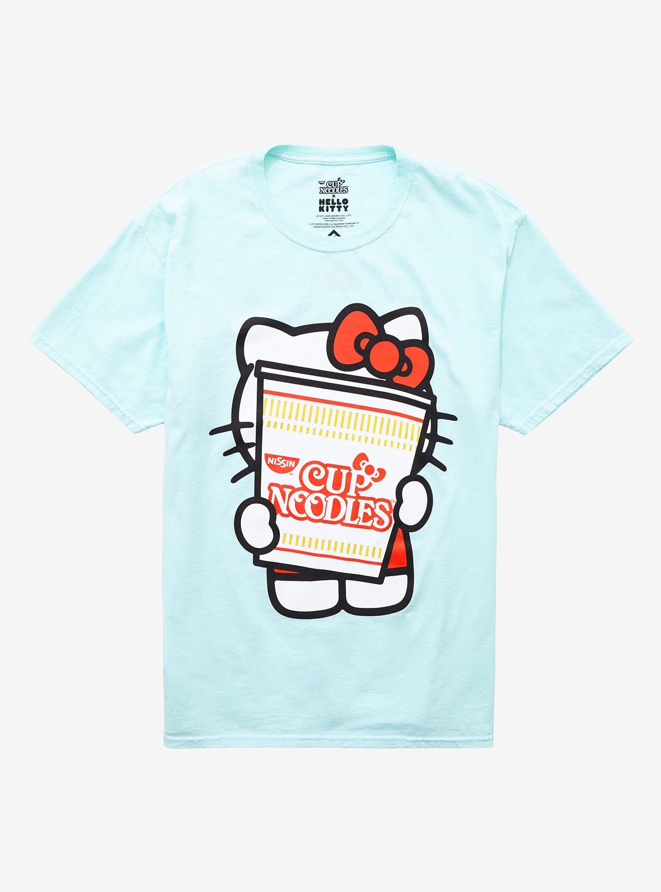Nissin Cup Noodles X Hello Kitty Hiding Boyfriend Fit Girls T-Shirt