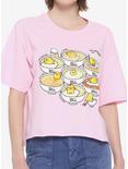 Nissin Top Ramen x Gudetama Lazy Recipes Girls Crop T-Shirt, MULTI, hi-res