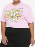 Nissin Top Ramen x Gudetama Lazy Recipes Girls Crop T-Shirt Plus Size, MULTI, hi-res