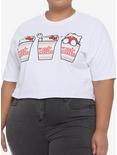 Nissin Cup Noodles X Hello Kitty Climbing Girls Crop T-Shirt Plus Size, MULTI, hi-res
