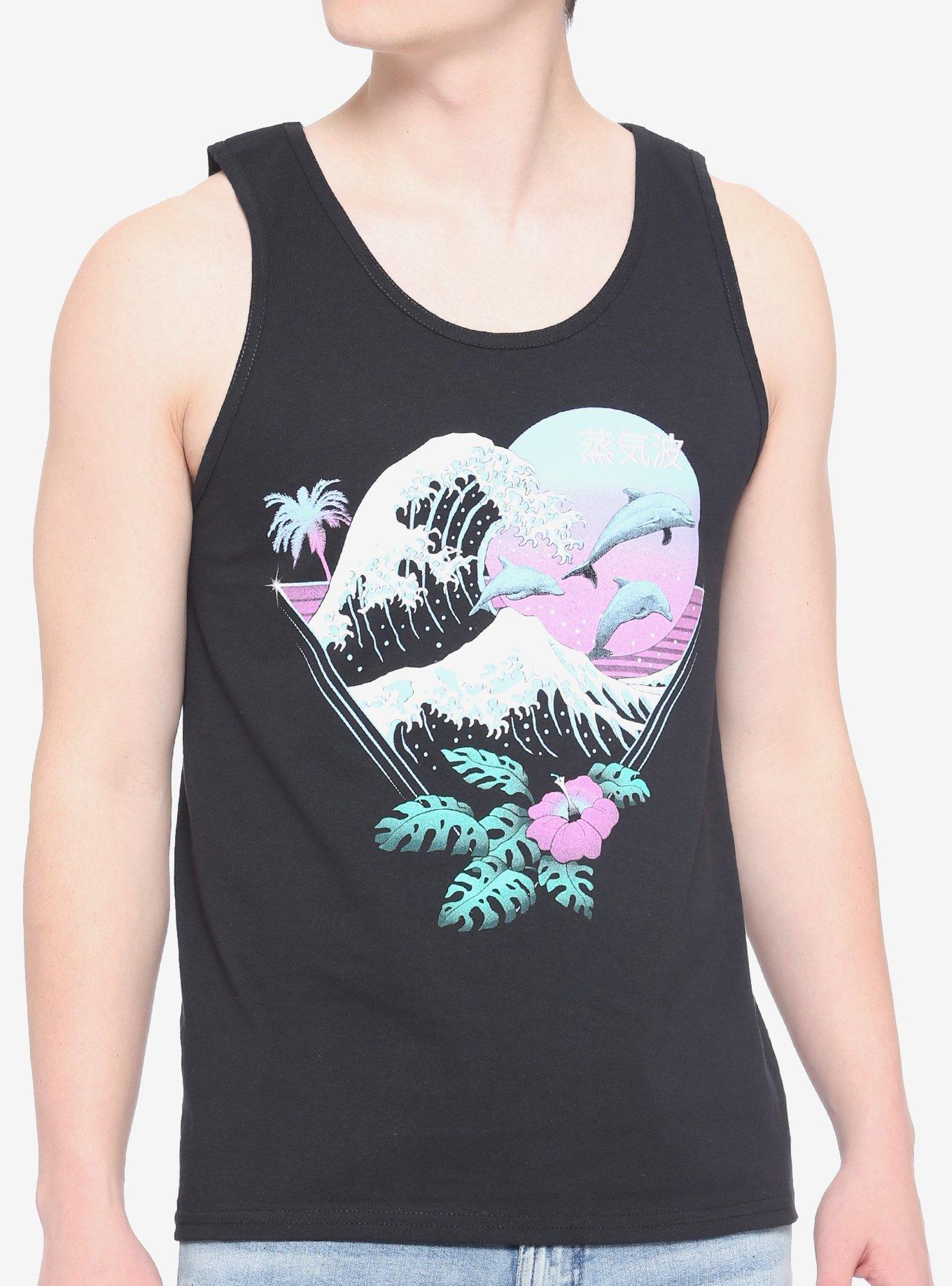 Big Wave Vapor Wave Tank Top, MULTI, hi-res