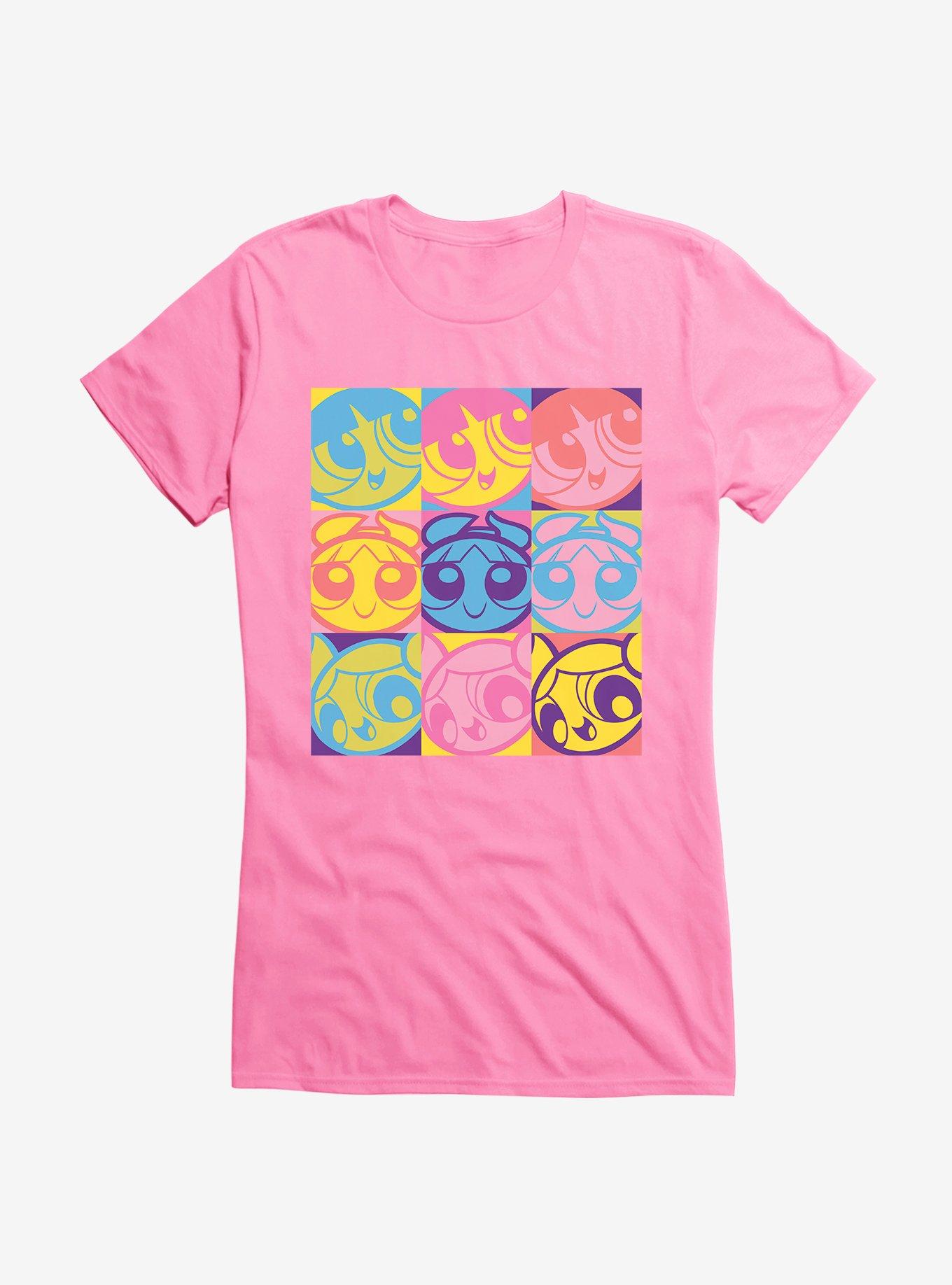 The Powerpuff Girls Square Poses Girls T-Shirt, CHARITY PINK, hi-res