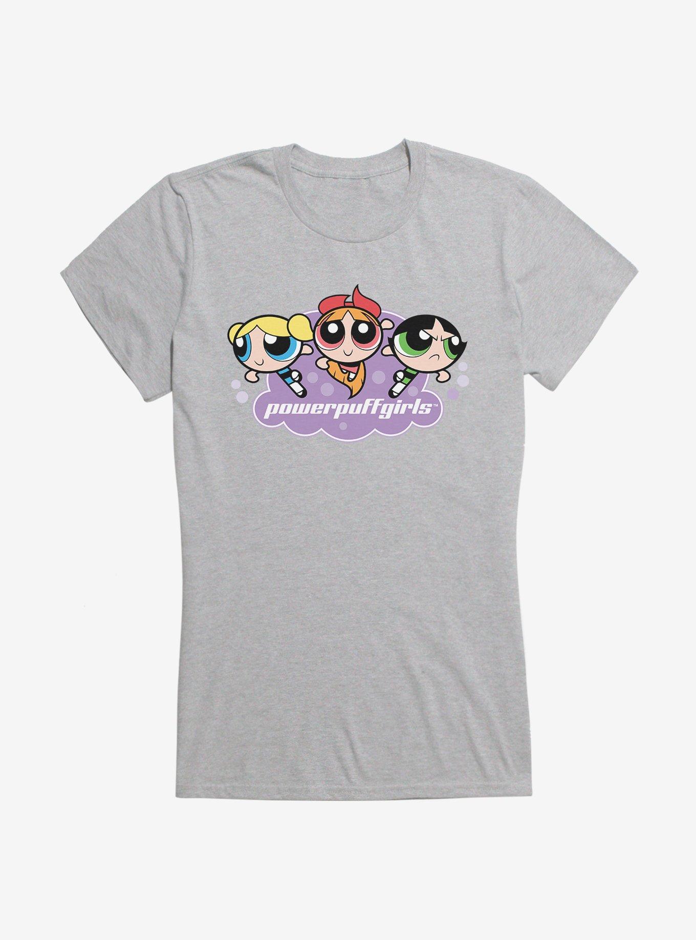 The Powerpuff Girls Team Logo Girls T-Shirt, HEATHER, hi-res