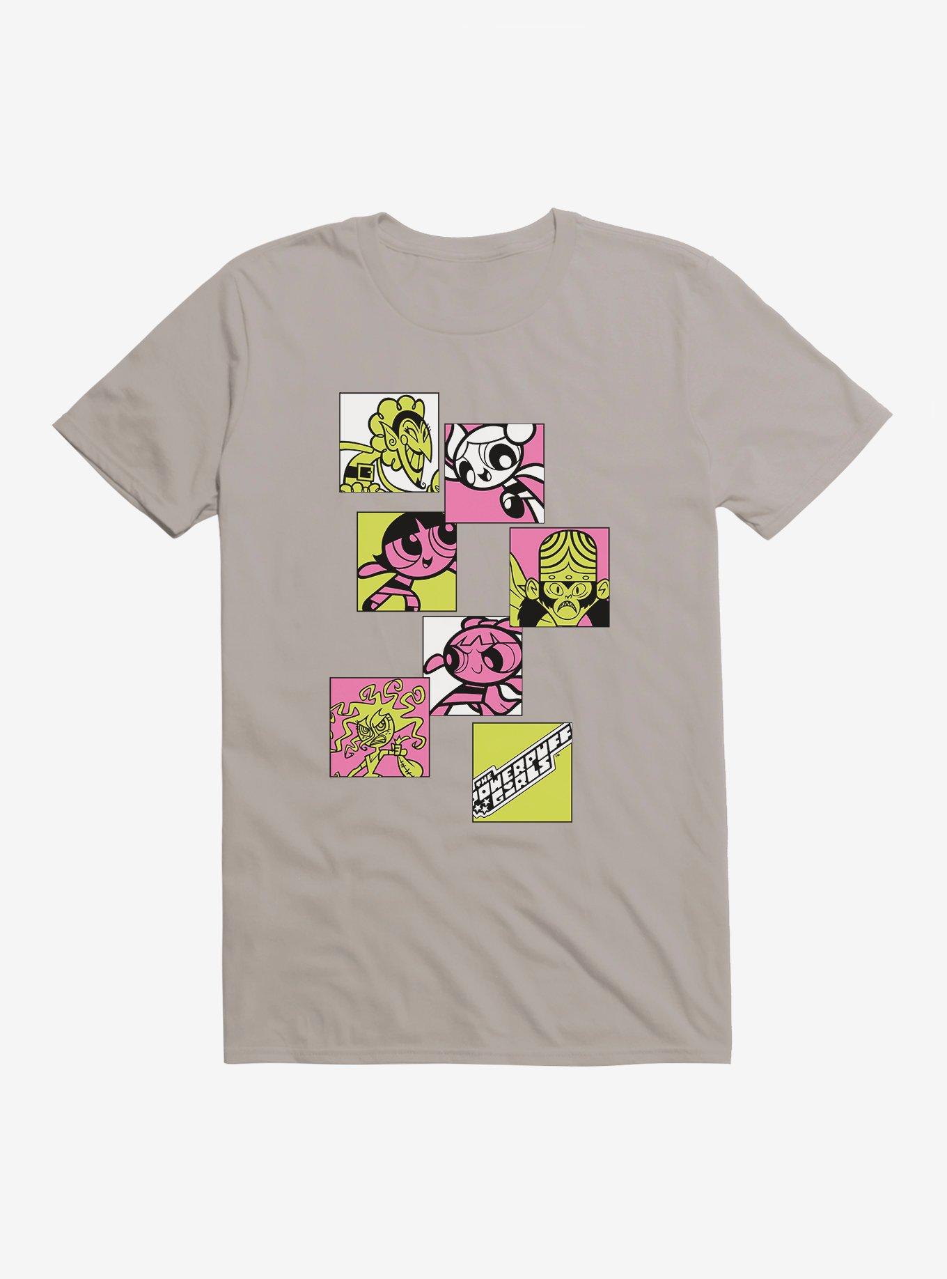 The Powerpuff Girls Villian Box T-Shirt, LIGHT GREY, hi-res