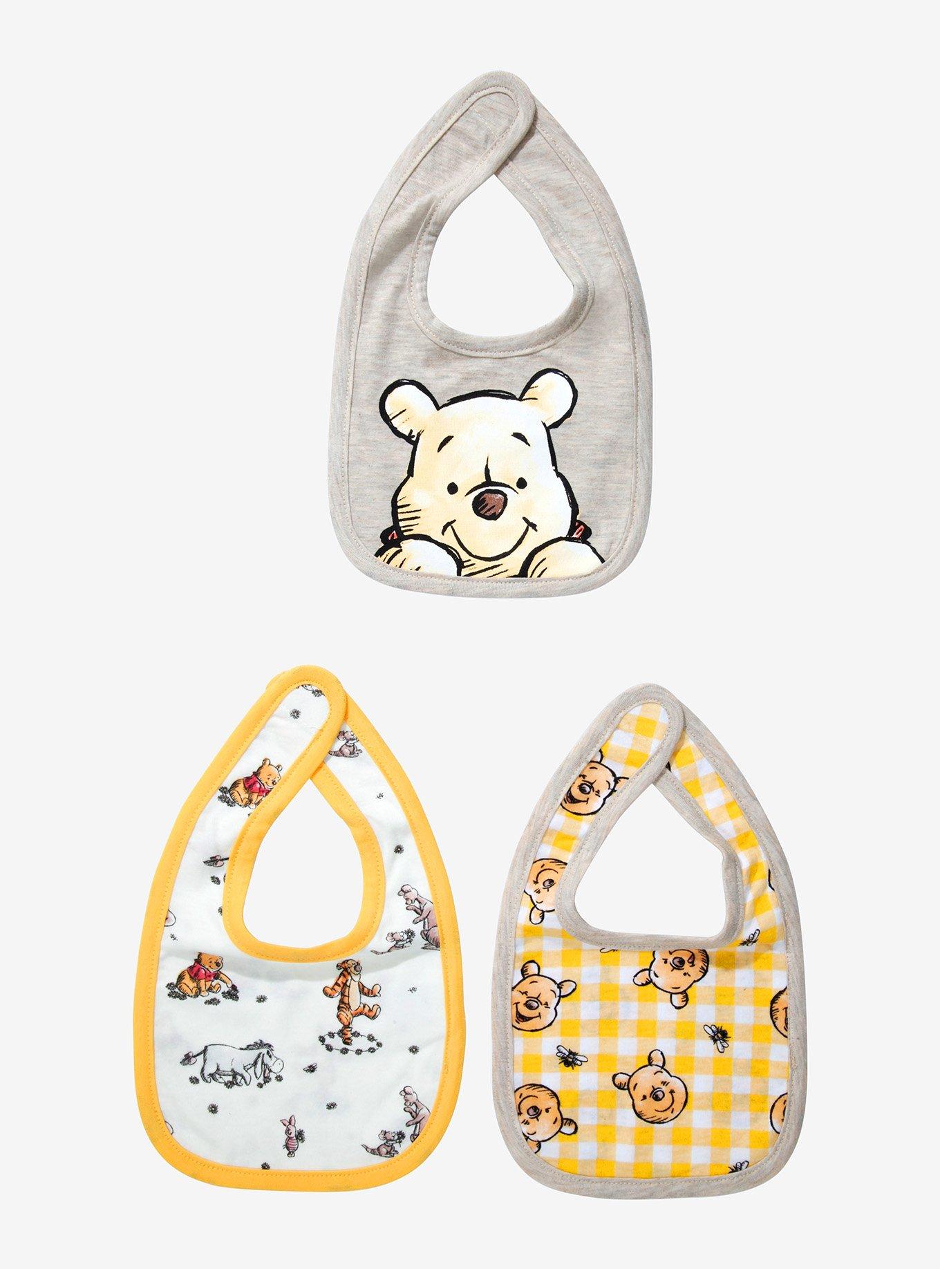 Winnie the Pooh Sketch Bib Set - BoxLunch Exclusive, , hi-res