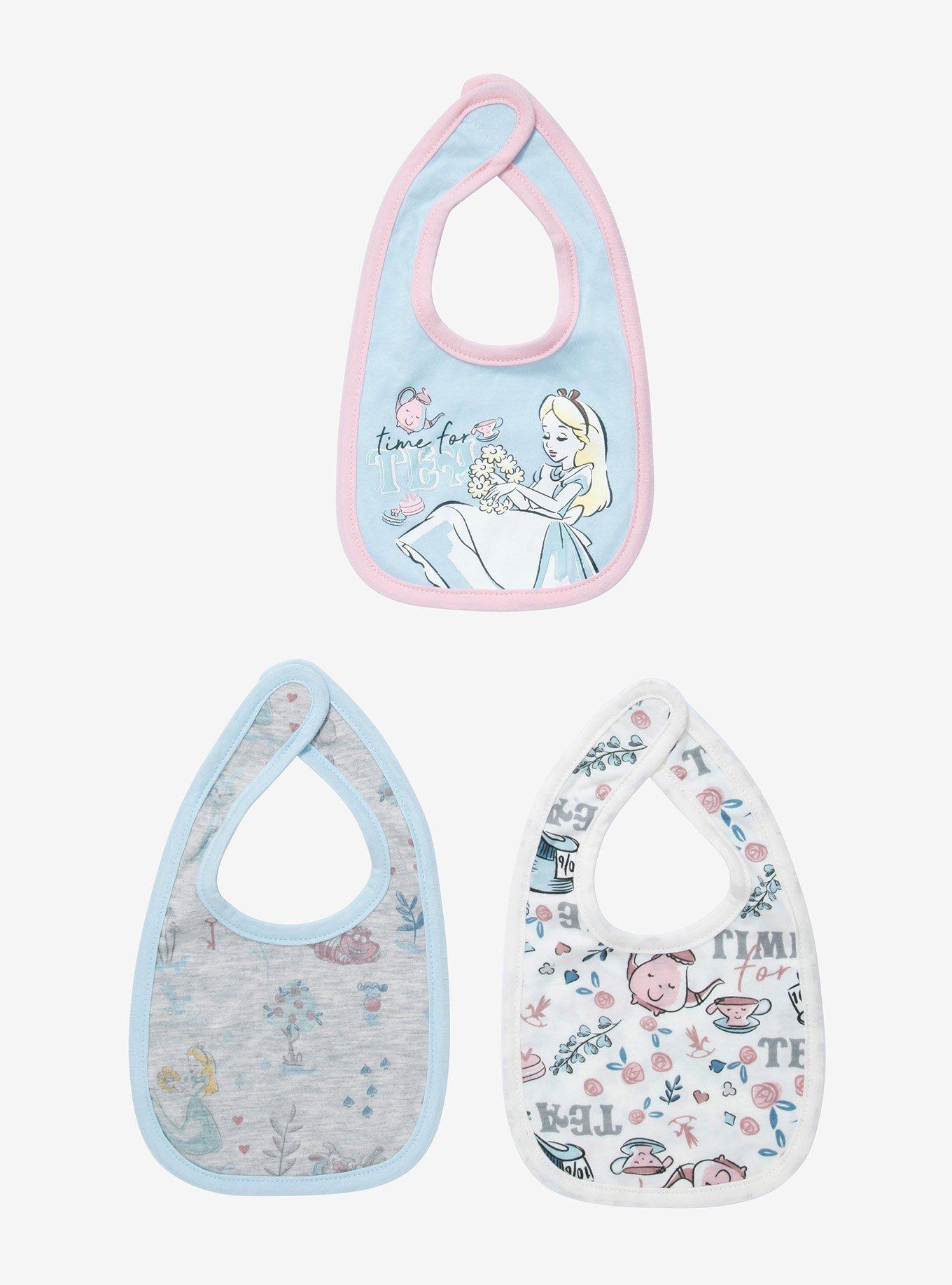 Disney Alice in Wonderland Time for Tea Infant Bib Set - BoxLunch Exclusive, , hi-res