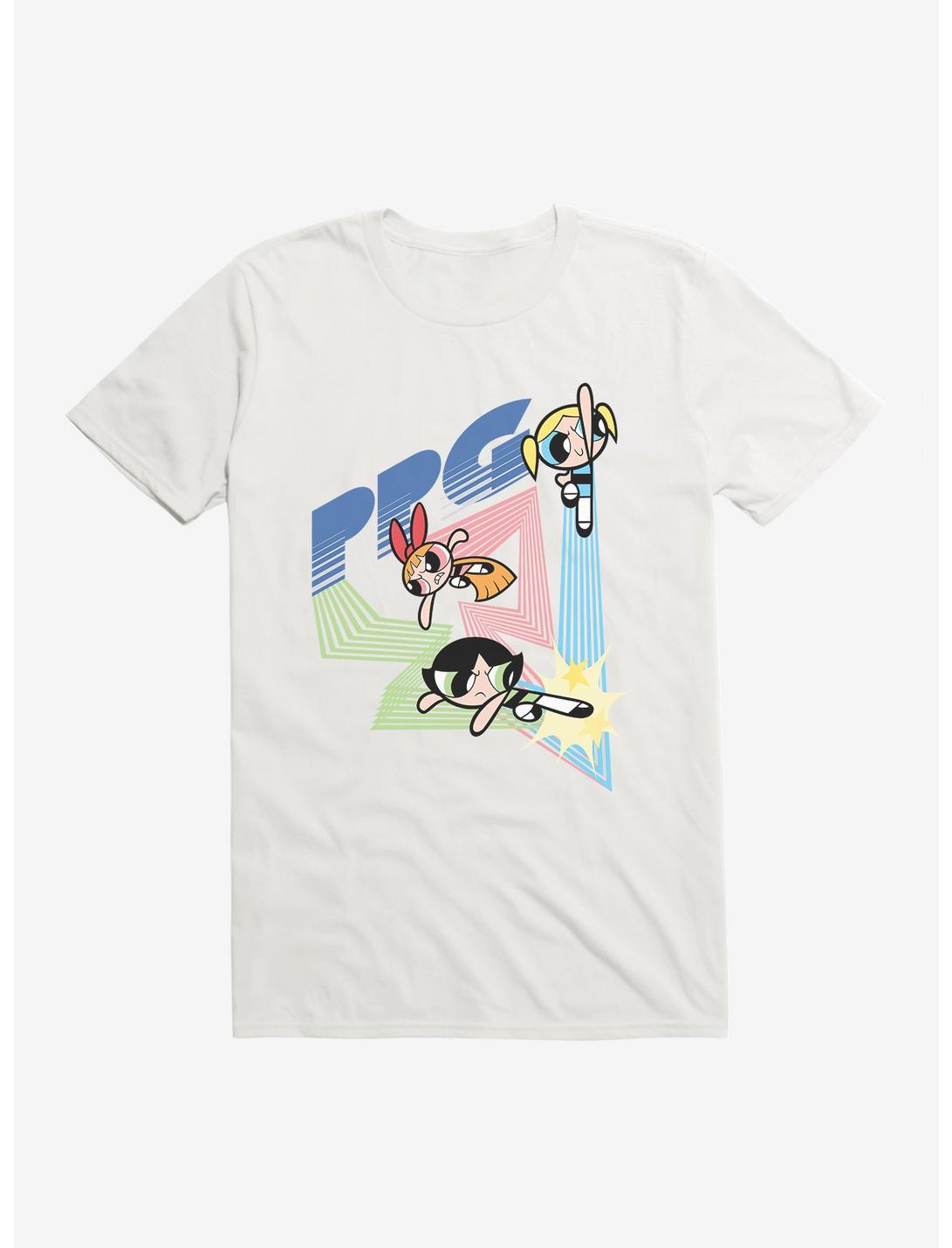The Powerpuff Girls Ppg Action Pose T-Shirt, WHITE, hi-res