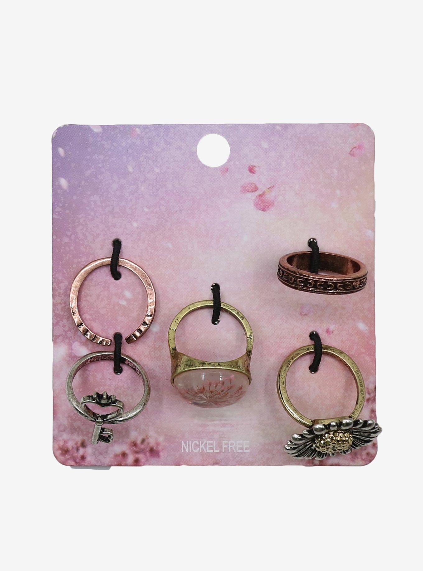 Dried Flower Ring Set, , hi-res