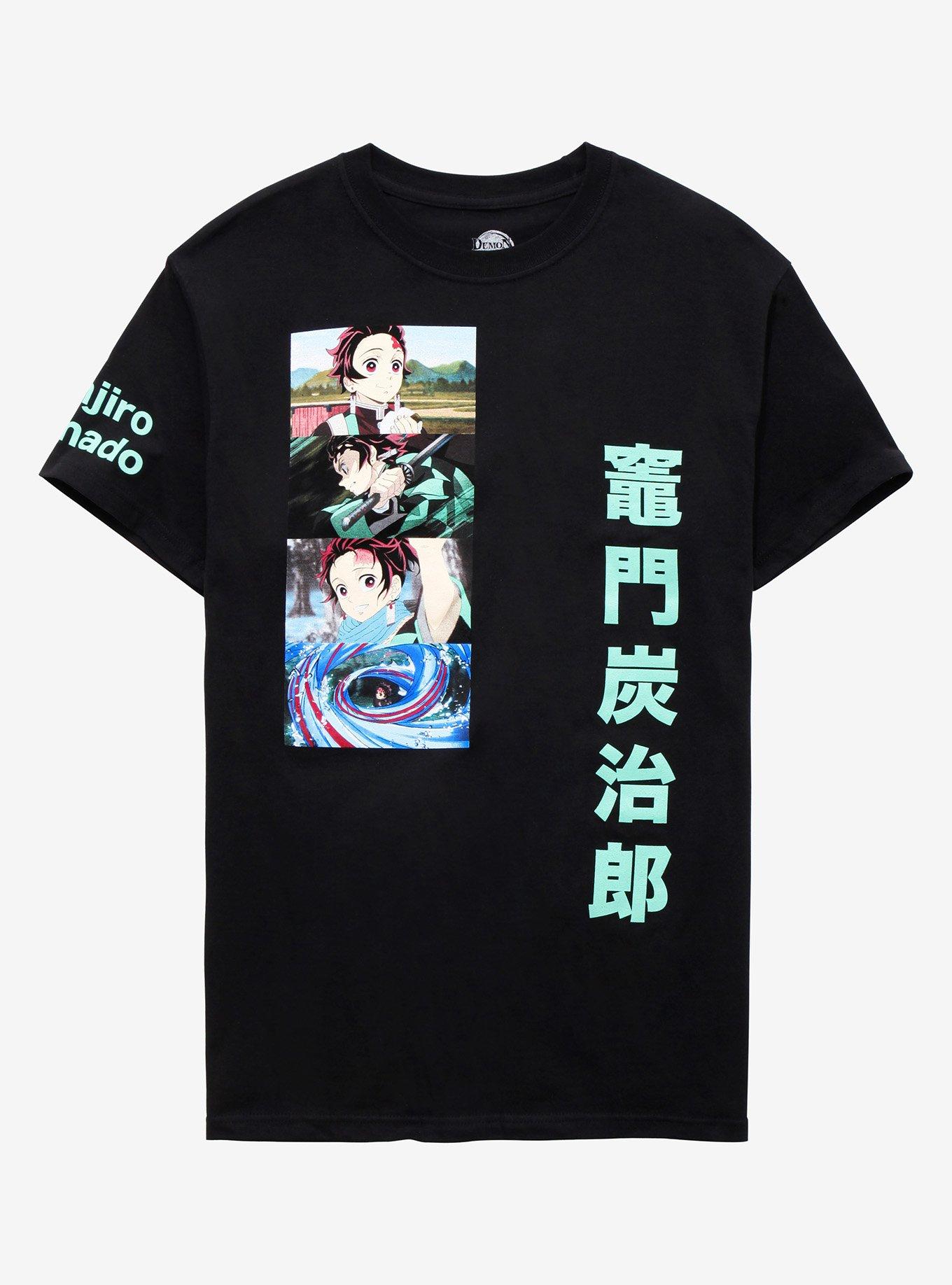 Demon Slayer: Kimetsu No Yaiba Tanjiro Stack Boyfriend Fit Girls T-Shirt, MULTI, hi-res