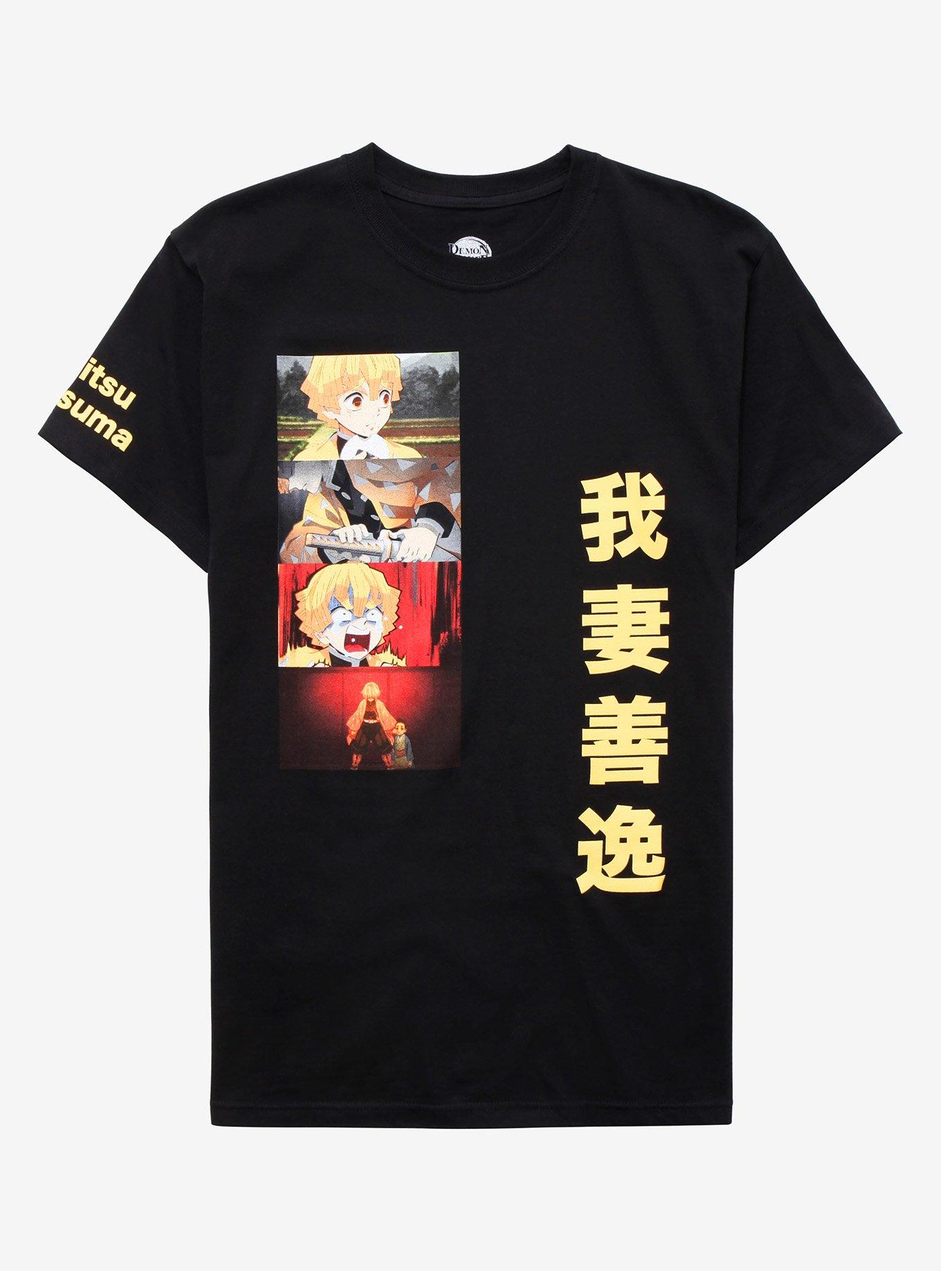 Demon Slayer: Kimetsu No Yaiba Zenitsu Stack Boyfriend Fit Girls T-Shirt, MULTI, hi-res