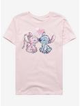 Disney Lilo & Stitch Angel & Stitch Valentines Boyfriend Fit Girls T-Shirt, MULTI, hi-res