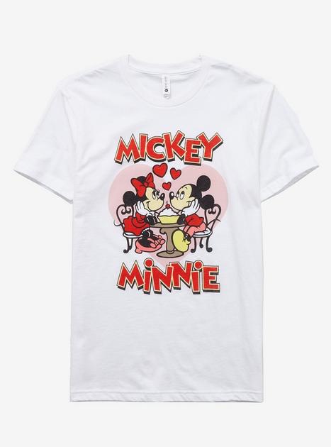 Disney Mickey Mouse & Minnie Mouse Valentines Boyfriend Fit Girls
