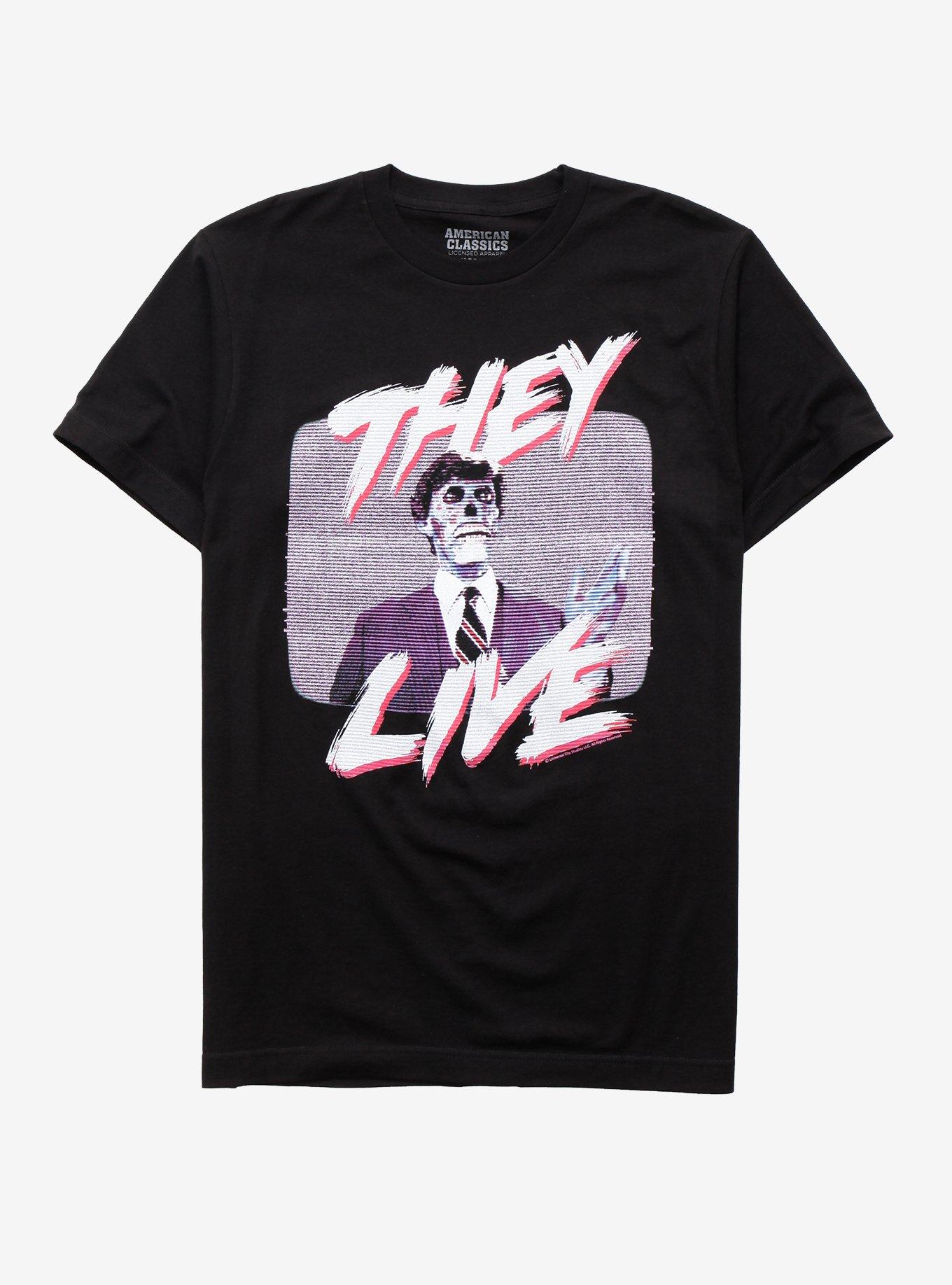 They Live TV Screen T-Shirt, BLACK, hi-res