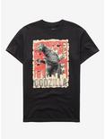 Godzilla City Poster T-Shirt, BLACK, hi-res
