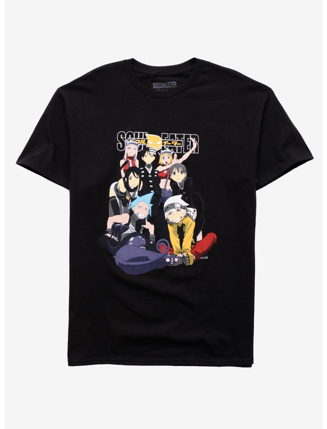 Soul Eater Posing Group T-Shirt, BLACK, hi-res