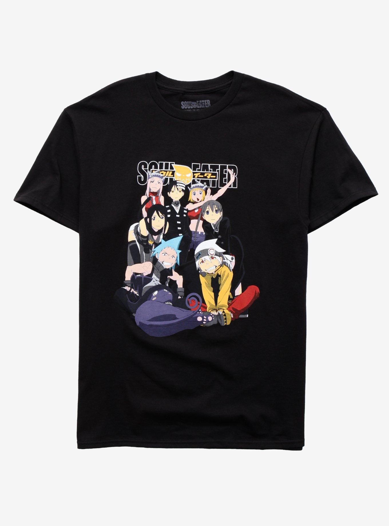 Soul Eater Posing Group T-Shirt, BLACK, hi-res