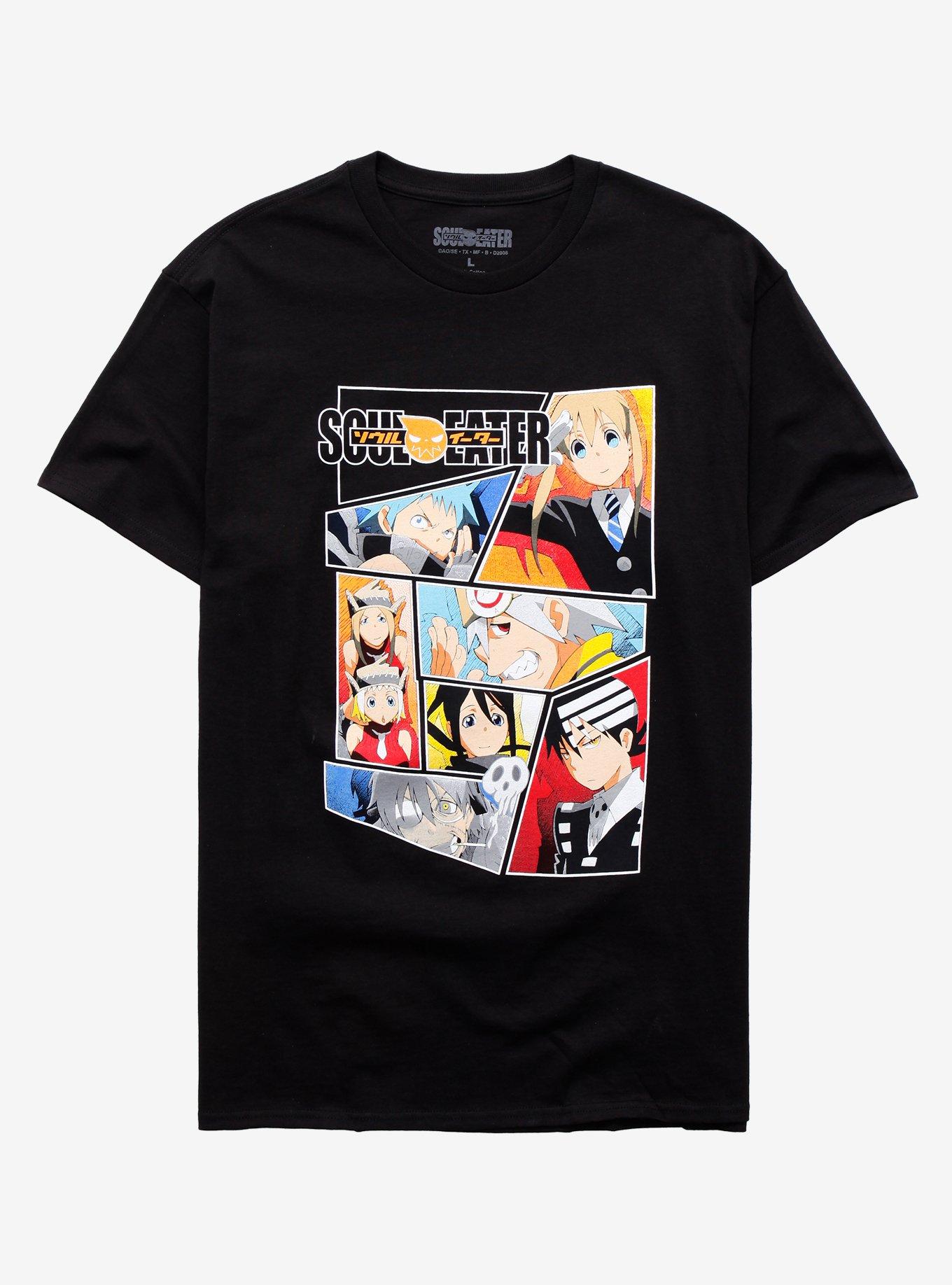 Soul Eater Panels T-Shirt, BLACK, hi-res