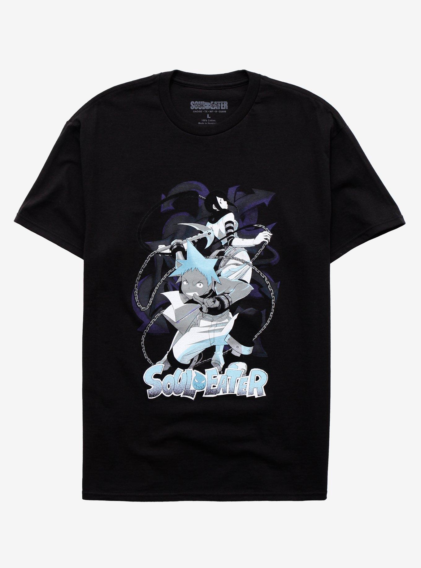 Soul Eater Black Star & Tsubaki Nakatsukasa T-Shirt, BLACK, hi-res