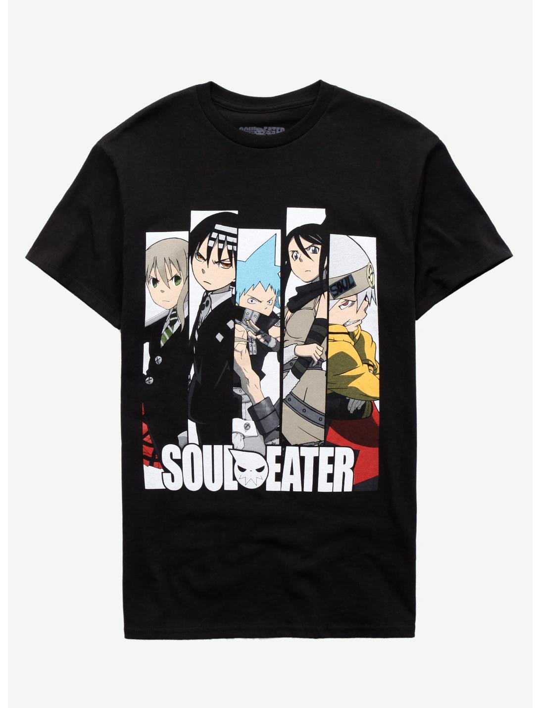 Soul Eater Character Panels T-Shirt, BLACK, hi-res