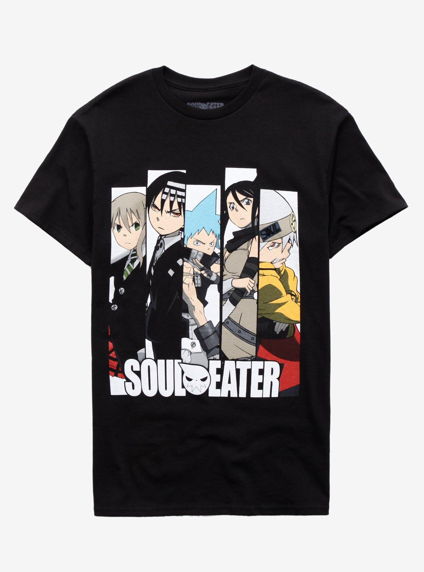 Soul Eater Character Panels T-Shirt, BLACK, hi-res