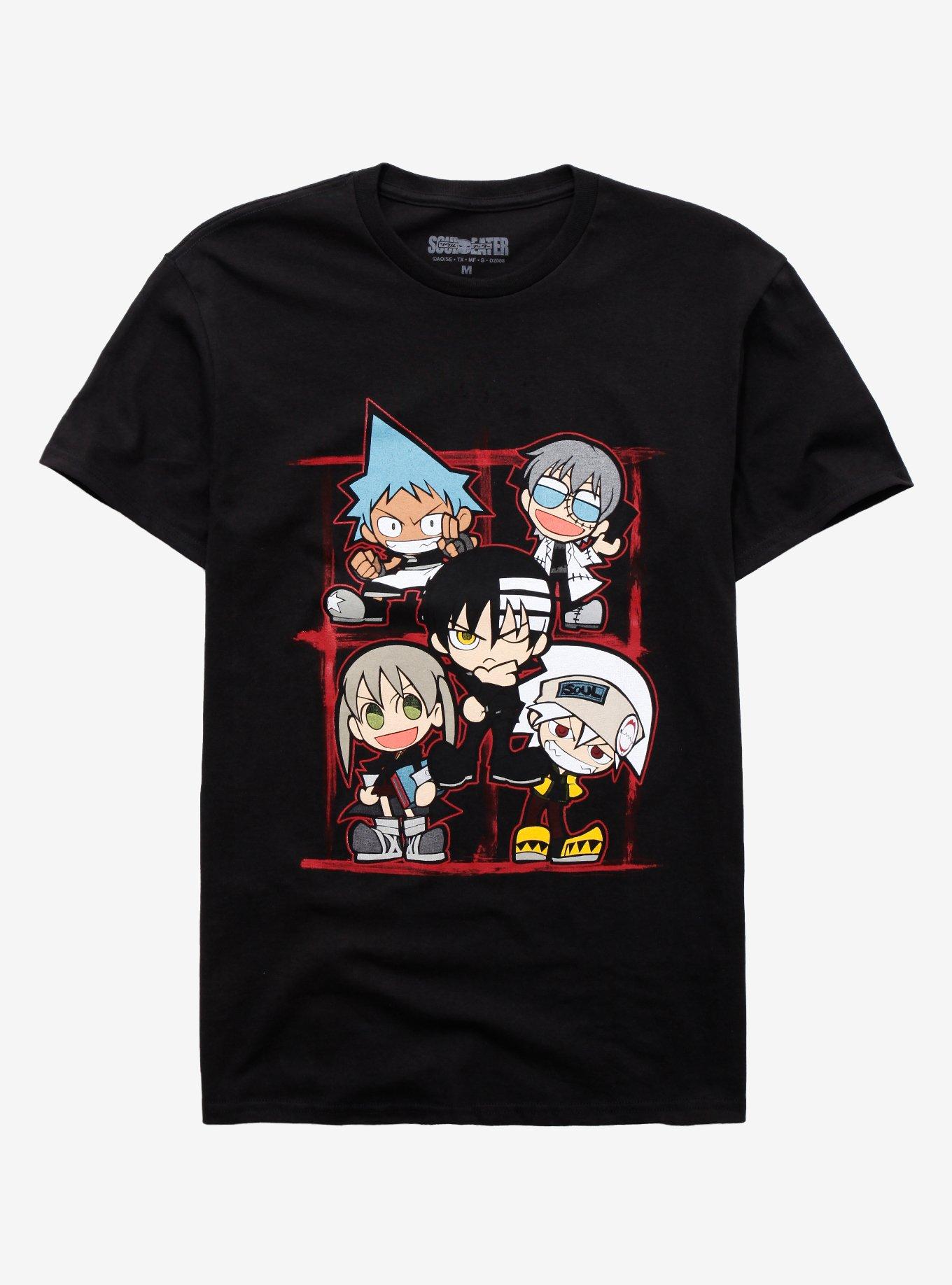 Soul Eater Chibi Characters T-Shirt, BLACK, hi-res