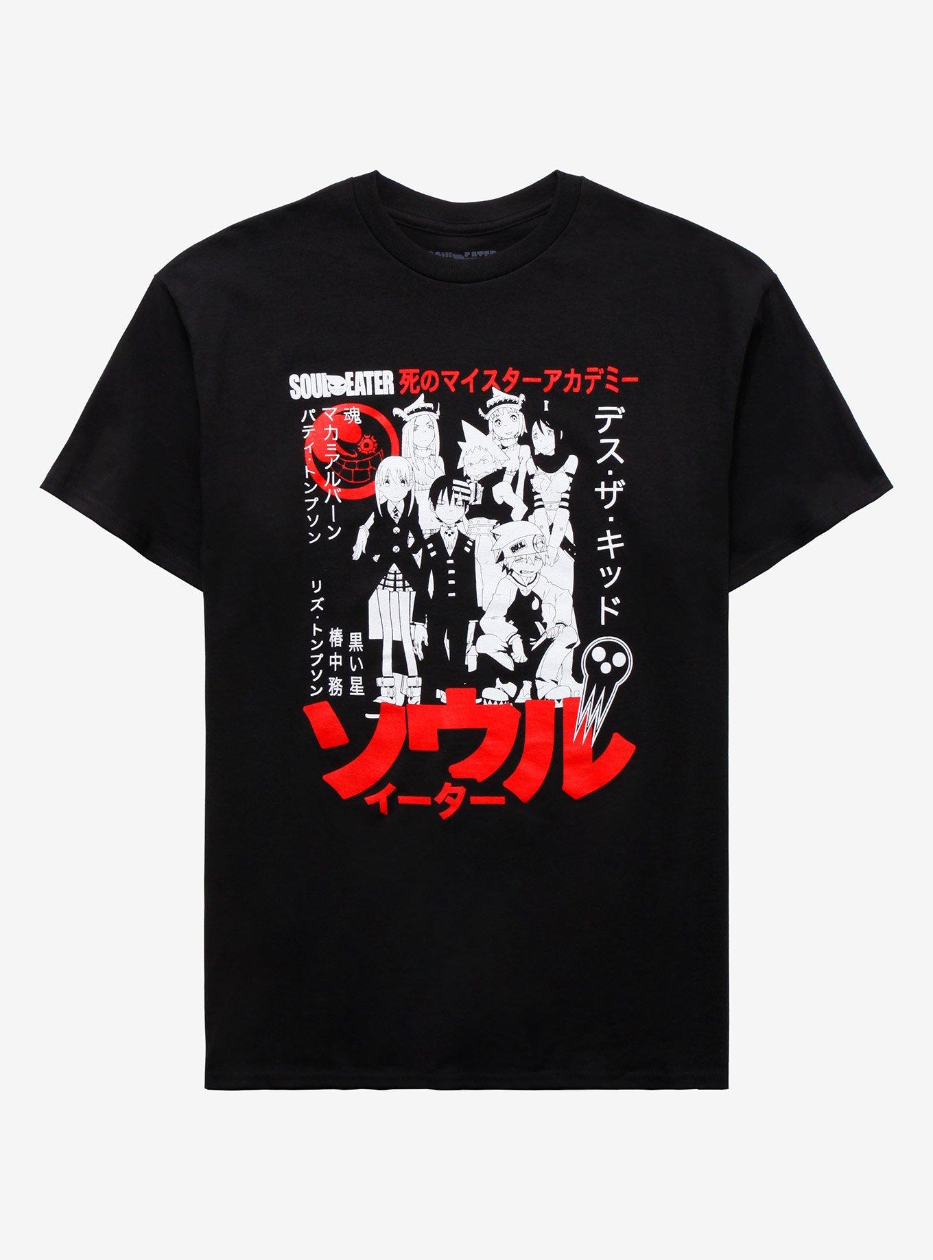 Soul Eater Black White & Red Group T-Shirt | Hot Topic