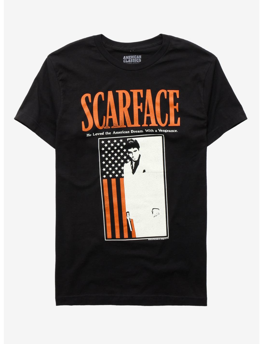 Scarface Flag T-Shirt, BLACK, hi-res