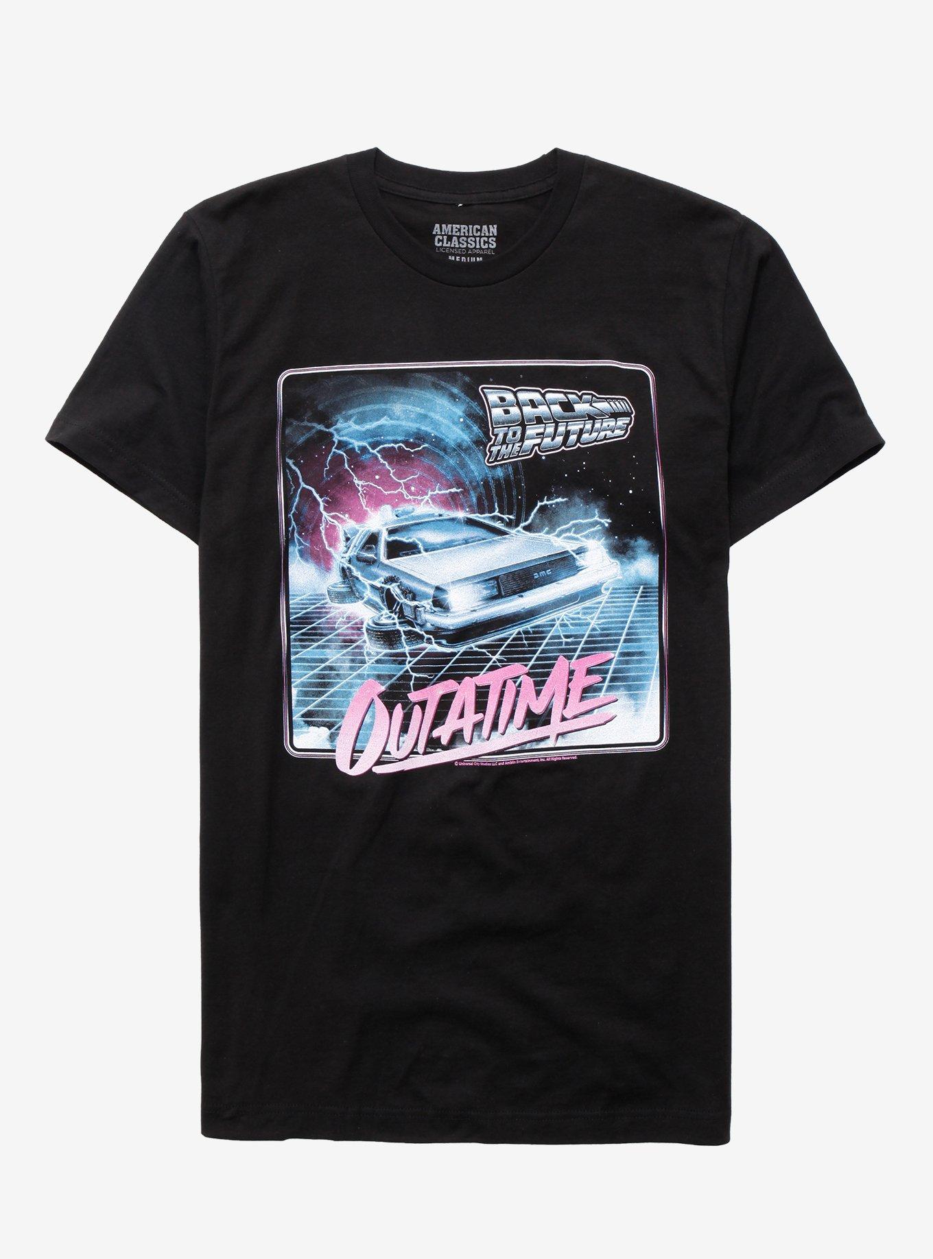 Back To The Future Outatime T-Shirt, BLACK, hi-res