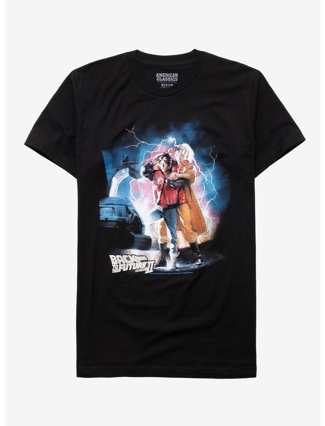 Back To The Future II Poster T-Shirt, BLACK, hi-res