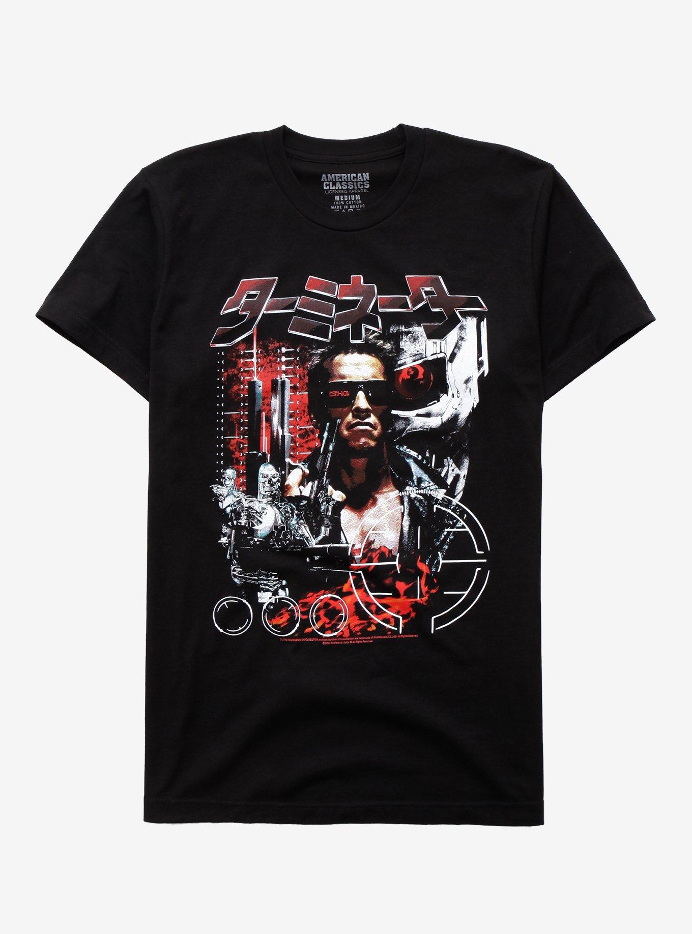 The Terminator International Poster T-Shirt, BLACK, hi-res