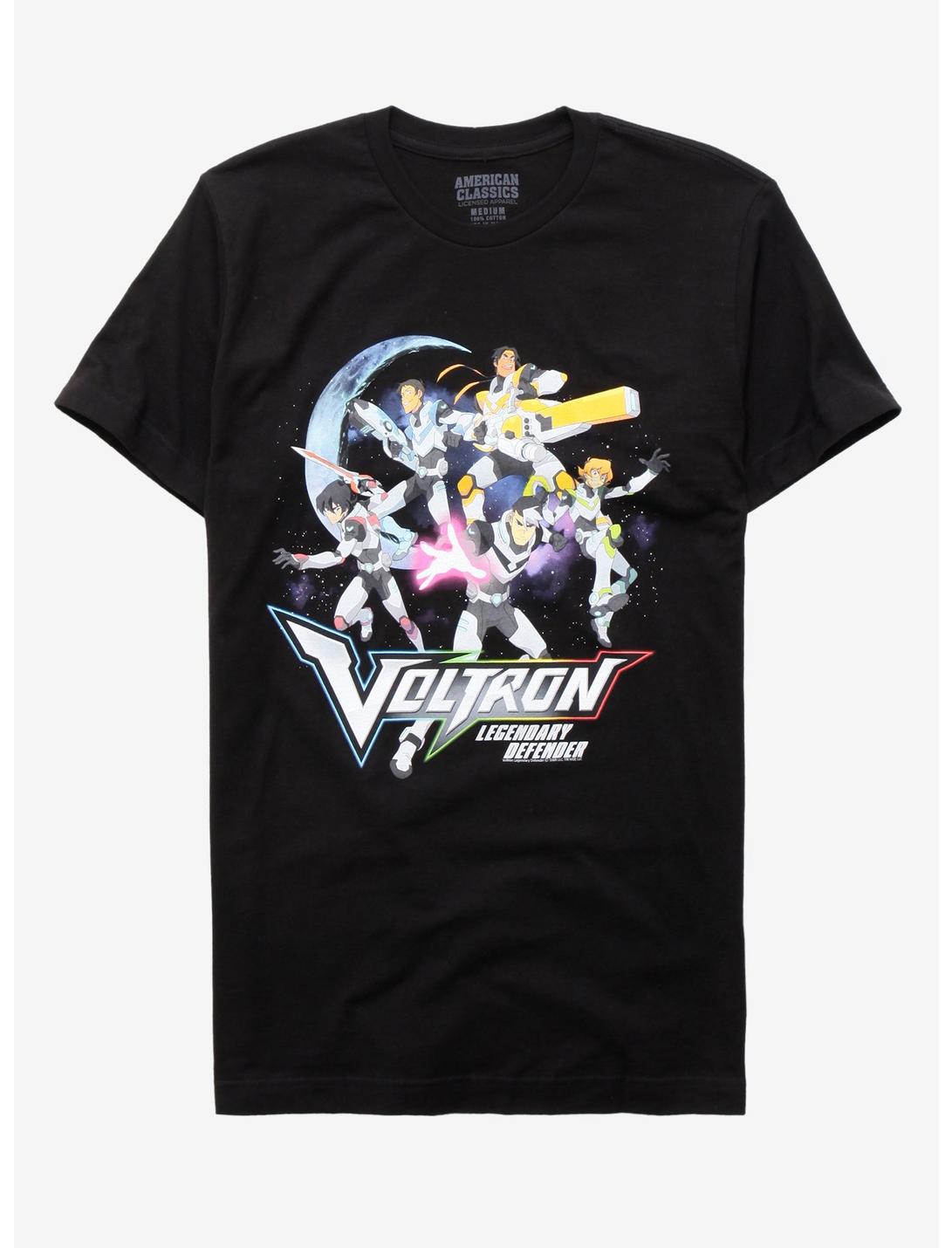 Voltron: Legendary Defender Group T-Shirt, BLACK, hi-res