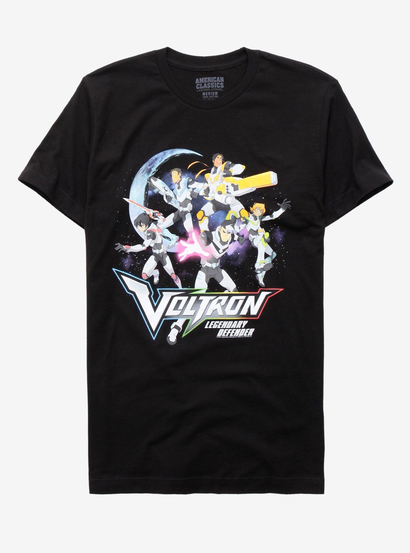 Voltron: Legendary Defender Group T-Shirt, BLACK, hi-res