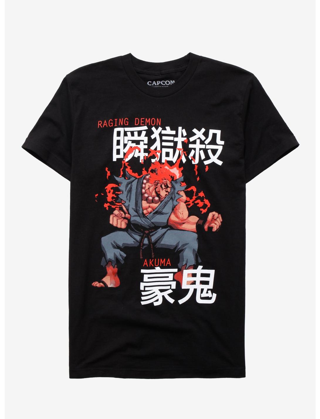 Street Fighter Akuma T-Shirt, BLACK, hi-res