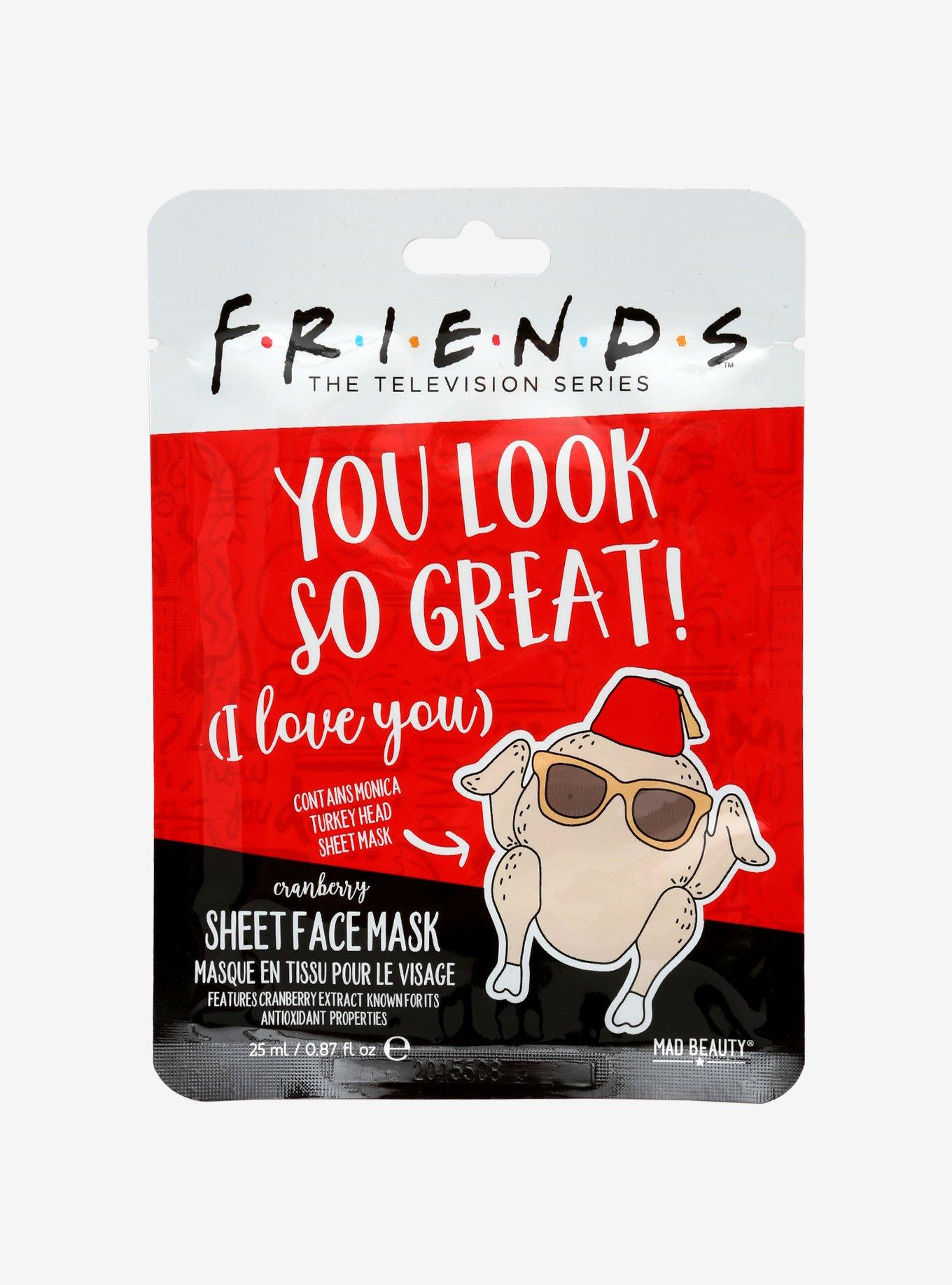 Friends Cranberry Sheet Face Mask, , hi-res