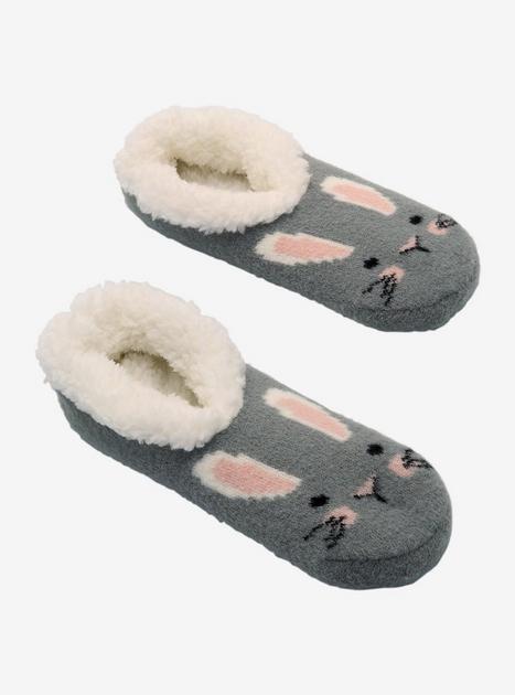 Grey Bunny Cozy Slippers | Hot Topic