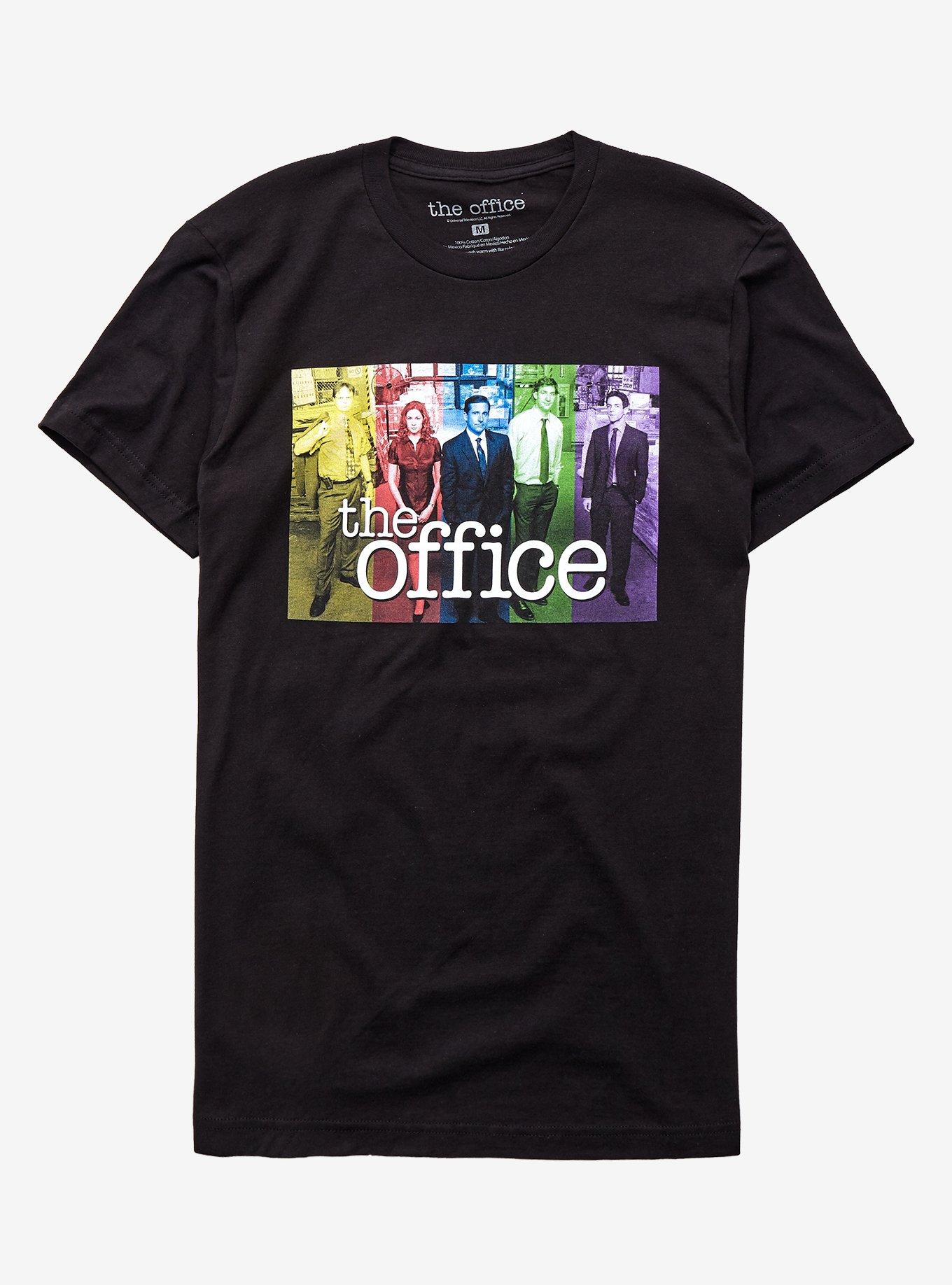 The Office Color Panels Characters T-Shirt, BLACK, hi-res