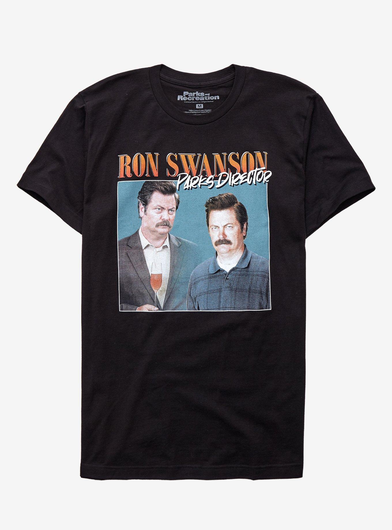 Parks And Recreation Ron Swanson Parks Director T-Shirt, BLACK, hi-res