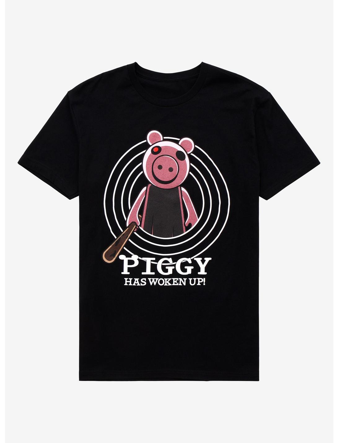 Piggy Woken Up T-Shirt, BLACK, hi-res