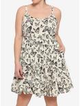 Ivory Butterfly Tiered Dress Plus Size, MULTI, hi-res