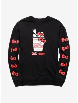 Nissin Cup Noodles x Hello Kitty Bows Long Sleeve T-Shirt - BoxLunch Exclusive, , hi-res